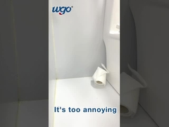 Suporte de rolo de papel para banheiro instalado com autoadesivo Montagem sem danos