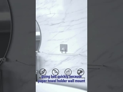Suporte de toalha de papel autoadesivo livre de danos para montagem na parede