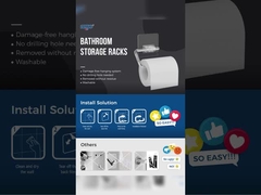 14.5cm Auto-aderente Detentor de papel higiénico transparente PET PC roller ISO 9001