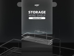 Instalação sem danos de aço inoxidável Tubos de chuveiro auto-aderentes Acessórios de banheiro montados