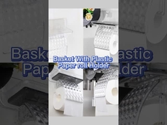 WGO Transparente Banheiro Sabão Dish Holder Chuveiro Rail Plástico Para Toalha de Papel