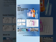 32cm Largo Auto-aderente Borracha de Dentes Cup Holder WGO Borracha de Dentes Holder Sucção de Parede