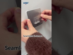 Nenhum transportador autoadesivo de furo Strips Clear Stick do chuveiro do gancho da prateleira necessário do fio na prateleira do chuveiro