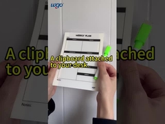 Pegue na maioria das superfícies suavemente Papeleria de escritório e escola Quadro semanal de planejamento imprimível