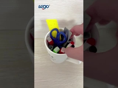 Um bom guardador de armazenamento montado na parede organizador de armazenamento multiuso claro cestas