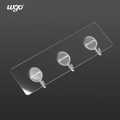 Ganchos de gancho fixados na parede autoadesivos instalados livres Mini Rack For Wall de dano