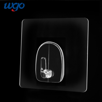 Gancho claro do revestimento do PC autoadesivo de WGO resistente para pendurar inoxidável impermeável do banheiro da cozinha de toalha do revestimento