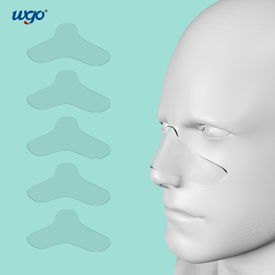 Nenhumas almofadas da pinça nasal Nano claras reusáveis do gel do resíduo para máscaras do oxigênio CPAP