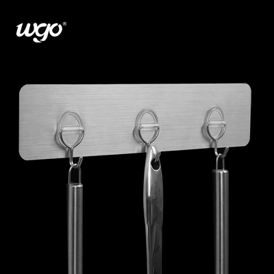 Ganchos de gancho fixados na parede autoadesivos instalados livres Mini Rack For Wall de dano