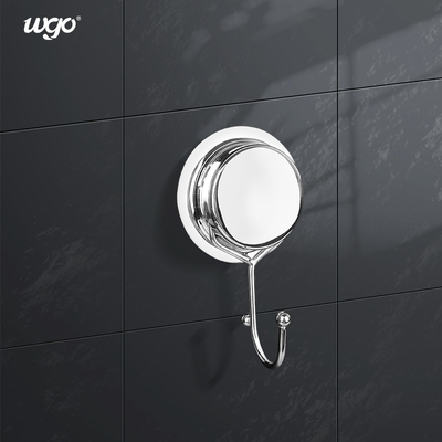 Os ganchos decorativos minimalistas resistentes do revestimento limpam o gancho de vidro da sução