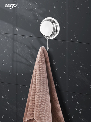 Os ganchos decorativos minimalistas resistentes do revestimento limpam o gancho de vidro da sução
