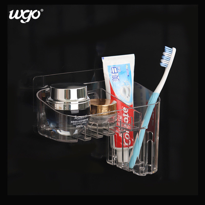 Organizador claro Basket Wall Mount do banho do armazenamento da cozinha para a barra do chuveiro