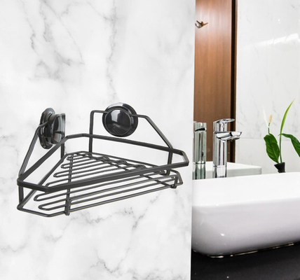 A sução patenteada montou o transportador de canto Waterproof Shower Shelf do banheiro