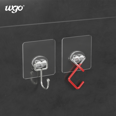 Dispositivo elétrico pegajoso transparente da prateleira de Adhesive Strips Wire do transportador do chuveiro da curvatura de WGO