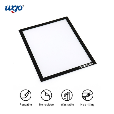 Do quadro fixado na parede autoadesivo do suporte do sinal de Repositionable metal de madeira