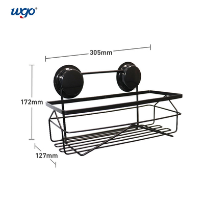 O transportador oxidado preto Holder Suction Cup do banheiro fixou SS201 de aço inoxidável
