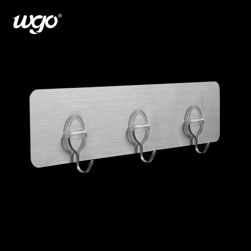 Ganchos de gancho fixados na parede autoadesivos instalados livres Mini Rack For Wall de dano
